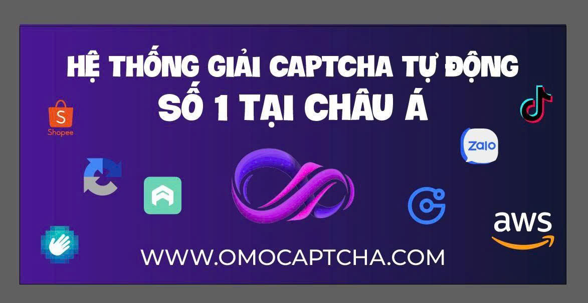 OMOCaptcha – Giải pháp tự động giải Captcha mạnh mẽ  số 1 cho lập trình viên và doanh nghiệp
